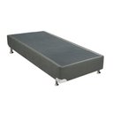 Ver imagem 2 de Cama Box King: Colchão Molas Ortobom Superpocket Gold Ultragel + Base Crc Suede Cinza(186x198)