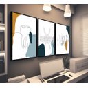Ver imagem 4 de Kit 3 Quadros Decorativos Odontologia Consultório Moderno