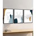 Ver imagem 3 de Kit 3 Quadros Decorativos Odontologia Consultório Moderno