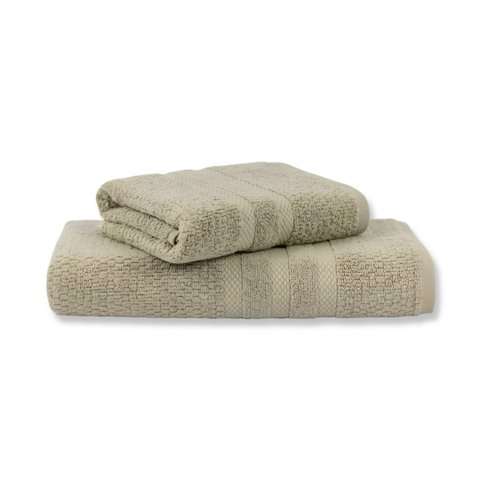 Jogo de Toalha 2 Peças - Banho + Rosto - Vanilla - Super Soft - 100% Algodão - Buddemeyer Cor: Verde