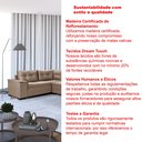 Ver imagem 3 de Sofá de Canto 6 Lugares com Chaise 3,42m Suede Chocolate 