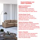 Ver imagem 3 de Sofá de Canto 6 Lugares com Chaise 3,42m Suede Chocolate 