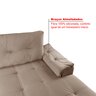 Sofá de Canto 6 Lugares com Chaise Suede Aveludado Viena  - 9