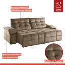 Ver imagem 4 de Sofá Retrátil e Reclinável 230cm 4 Lugares Mônaco 