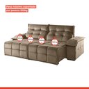 Ver mais imagens de Sofá Retrátil e Reclinável 230cm 4 Lugares Mônaco 