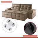 Ver imagem 6 de Sofá Retrátil e Reclinável 230cm 4 Lugares Mônaco 