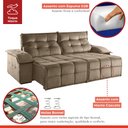 Ver imagem 5 de Sofá Retrátil e Reclinável 230cm 4 Lugares Mônaco 