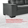 Sofá de Canto 6 Lugares com Chaise Suede Aveludado Viena  - 7