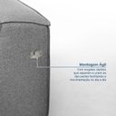 Ver imagem 6 de Conjunto Sofá 220cm e Puff 80cm Baobá CabeCasa MadeiraOriginals Cinza Linho Silver