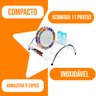 Escorredor de Louças Mini Arco Cromado 11 Pratos Madefer - 4