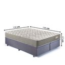 Ver imagem 3 de Base Box Baú Queen 158x198 Suede Cinza com Colchão Ecoline D40 Espuma