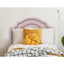 Ver imagem 3 de Cabeceira Solteiro Luxo Dupla 90X60 Rosa Tachas Fumê