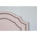 Ver imagem 4 de Cabeceira Solteiro Luxo Dupla 90X60 Rosa Tachas Fumê