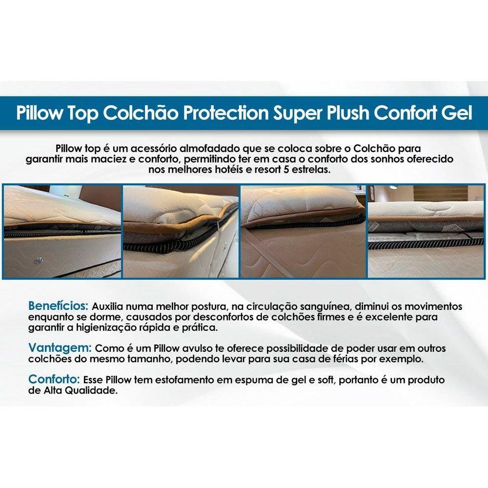 Pillow Top Colchão Solteiro Protection Super Plush Confort (78x188) - Probel - 3