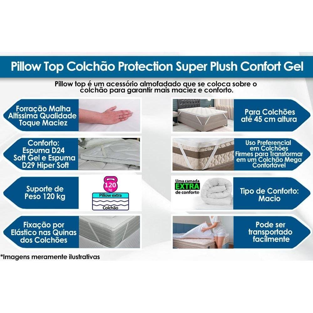 Pillow Top Colchão Solteiro Protection Super Plush Confort (78x188) - Probel - 2