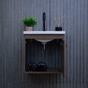 Ver imagem 2 de Gabinete Armário para Banheiro 40cm Mdf com Cuba - Cremona Munique