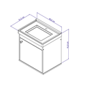 Ver imagem 6 de Gabinete Armário para Banheiro 40cm Mdf com Cuba - Cremona Munique