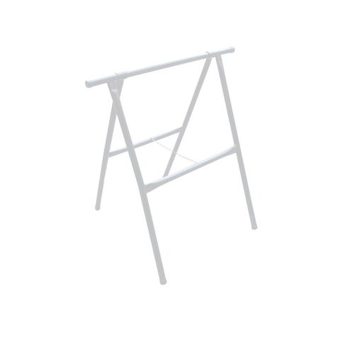 Kit 2 Cavaletes em Ferro Branco- 80 X 60