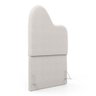 Cabeceira Orgânica Cama Box Solteiro Sea 90cm com Frame Bouclé Off White - Desk Design - 1