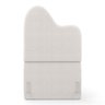 Cabeceira Orgânica Cama Box Solteiro Sea 90cm com Frame Bouclé Off White - Desk Design - 5