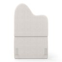 Ver imagem 5 de Cabeceira Orgânica Cama Box Solteiro Sea 90cm com Frame Bouclé Off White - Desk Design