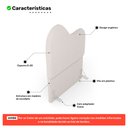 Ver imagem 3 de Cabeceira Orgânica Cama Box Solteiro Sea 90cm com Frame Bouclé Off White - Desk Design