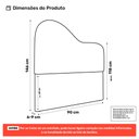 Ver imagem 4 de Cabeceira Orgânica Cama Box Solteiro Sea 90cm com Frame Bouclé Off White - Desk Design