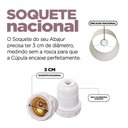 Ver imagem 4 de Cúpula de Abajur 15x18x18cm Tecido Algodão Soquete Nacional Ref 86