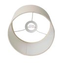 Ver imagem 3 de Cúpula Clássica de Abajur Luminária 15x18x18cm Tecido Algodão Soquete Nacional Ref 86