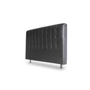 Ver imagem 1 de Cabeceira De Cama Box Ana Solteiro 90cm X 118cm Suede Preto Mz Decor