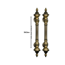 Ver imagem 6 de Puxador Duplo para Portas Estilo Colonial Jd 43cm Ouro Velho