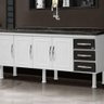 Gabinete de Cozinha Aço 1.80 Desmontado sem a Pia 3 Gavetas - Marroart Cor:preto - 3