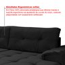 Sofá de Canto 6 Lugares com Chaise Suede Aveludado Viena  - 4