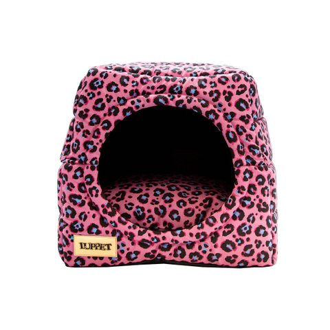Cama Iglu e Toca para Cachorro Impermeavel Luppet Oncinha Pink - M