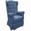 Ver imagem 2 de Poltrona de Amamentação Aurora em Linho Premium:11-azul