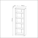 Ver imagem 3 de Estante para Escritório Me4104 Nogal Tecnomobili