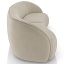 Ver imagem 7 de Kit Sofá 4 Lugares Eron 288cm com Poltrona Giratória Angelina M03 Veludo Bege - Lyam Decor
