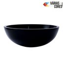 Ver imagem 1 de Cuba Para Banheiro de Vidro Redonda 35 cm Preto