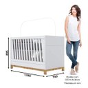 Ver imagem 7 de Conjunto Quarto de Bebê Berço 3x1, Guarda-Roupa e Cômoda Passa Anel Espresso Móveis