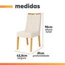 Ver imagem 5 de Conjunto Sala de Jantar Mesa Tampo em Vidro Maria 4 Cadeiras Bel