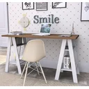 Ver imagem 2 de Escrivaninha Cavalete Self 135cm Appunto Castanho E Branca