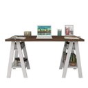 Ver imagem 5 de Escrivaninha Cavalete Self 135cm Appunto Castanho E Branca