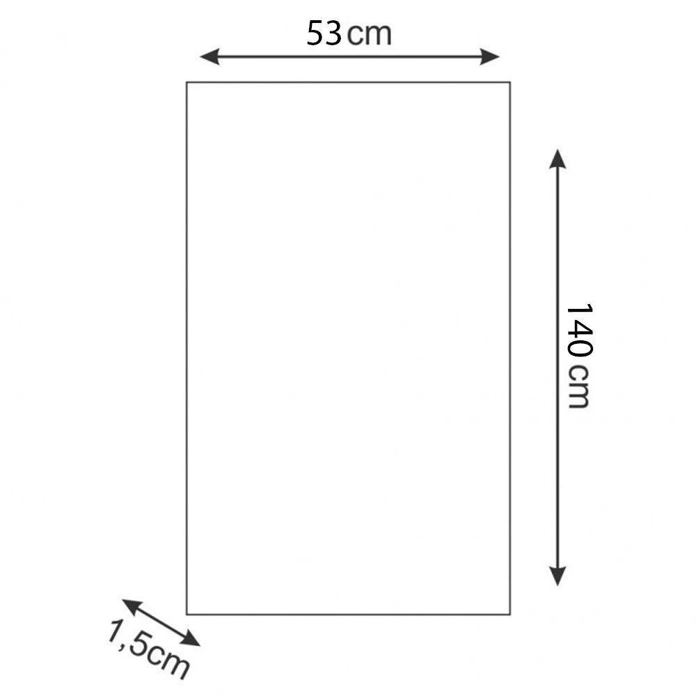 Tampo Tampão Para Balcão Tampa Carina 140cm Preto Fosco - 2