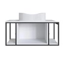 Ver imagem 1 de Gabinete Suspenso para Banheiro 80cm P1019 Branco com Cuba Berlin Branca