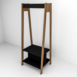 Closet Modulado Arara com 2 Prateleiras Appunto - 3 Closet Modulado Arara com 2 Prateleiras Appunto - 3