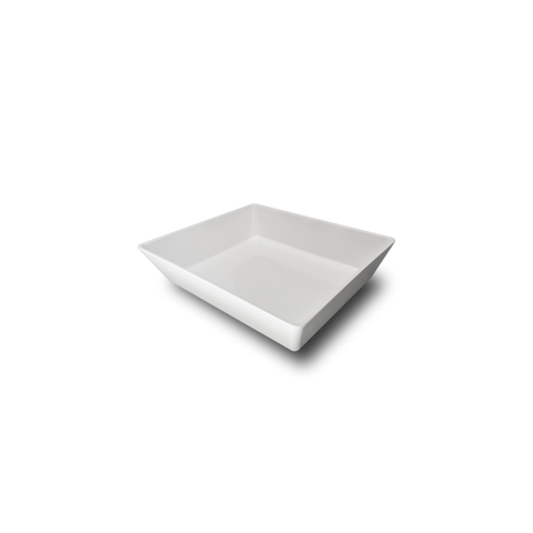 Travessa Melamina Cuba Gn 1/2 32,5x26,5x7cm Branco - Mezza