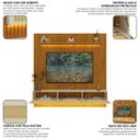 Ver imagem 6 de Estante Home para TV até 85 Polegadas com LED e Detalhe em Rattan 100% MDF 217CMX228,8cm Nobre Clean Marrom