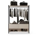 Ver imagem 2 de Closet Estilo Industrial Dallas 2 Gavetas Klm Móveis Preto com Off White