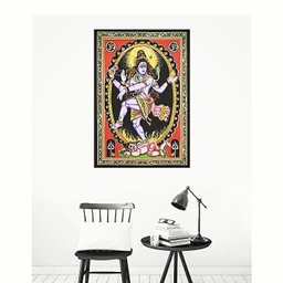 Painel Deus Shiva Natarja Loja da Índia Painel de Algodão Bordado Lord Shiva , Perfeito para Seu Alt - 2