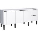 Ver imagem 1 de Gabinete de Cozinha Para Pia de 200 em Madeira Cisne 2 Gavetas Branco - Cozimax